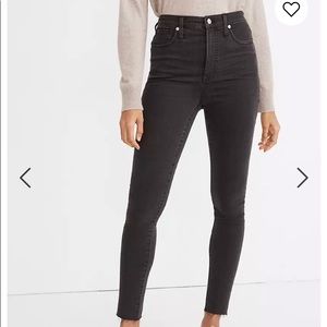 Madewell 11" High-Rise Skinny Jeans in Lunar Wash